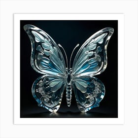Butterfly In Glass Art Print