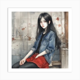 Asian Girl 16 Art Print