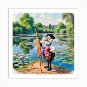 Duck Painting 11 Art Print