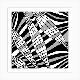 Abstract Black And White Art Print