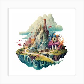 Monster Island Art Print