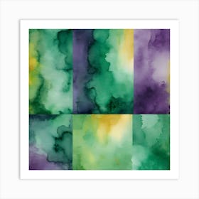 Watercolor Backgrounds Art Print