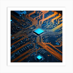 Circuit Board 16 Art Print