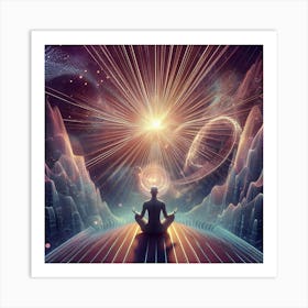 Meditation In Space 5 Art Print