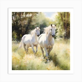 Sunlit Serenity: Equestrian Elegance Art Print