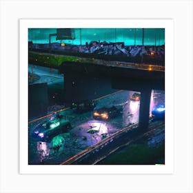 Futuristic Cityscape Art Print