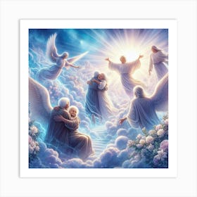 Angels In The Sky 36 Art Print