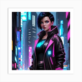 City of Neon Dreams Art Print