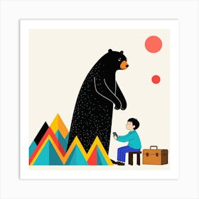 Illustration Of A Bear 11 Art Print