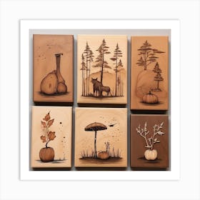 Wood Carvings 4 Art Print