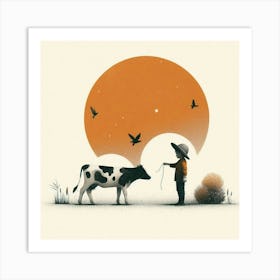 Mooing Moments Art Print