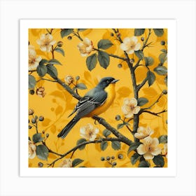 Bird On A Branch 1 Art Print