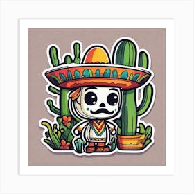 Mexican Skeleton 3 Art Print
