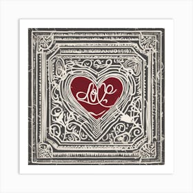 Love in frame Art Print