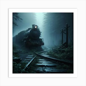 Train In The Forest 1 Art Print