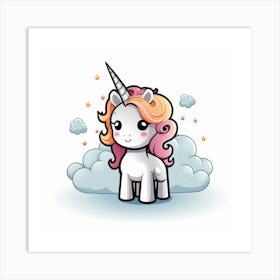 Cute Unicorn 47 Art Print