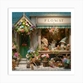 Flower Shop Art Print