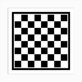 Chess Board Background Design Art Print