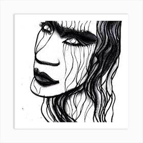 Ink Woman Art Print