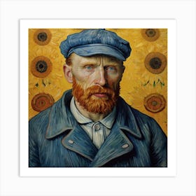 Portrait Of Van Gogh 7 Art Print