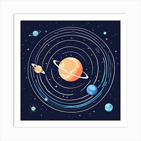 Space Background (2) Art Print