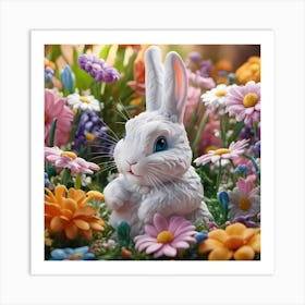 Cute Bunny 1 Art Print