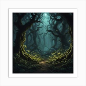 Dark Forest 37 Art Print