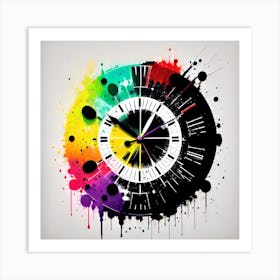 Clock Stock Videos & Royalty-Free Footage Art Print