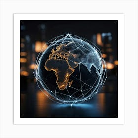 Globe In The City Art Print