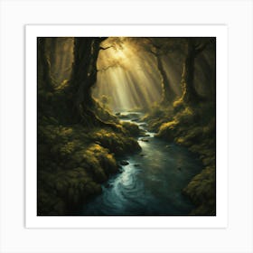 Forest Stream Art Print