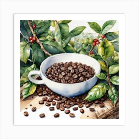 Coffee Beans 222 Art Print