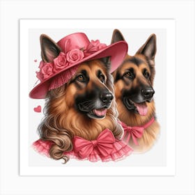 German Shepherds Affiche