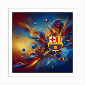 FC Barcelona Logo Wall Art 8 Art Print