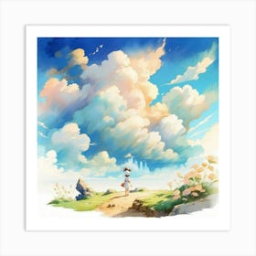 Cloudy Sky Art Print