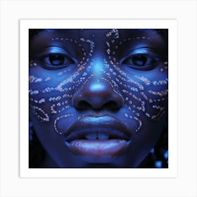 Portrait Of African American Woman 1 Art Print