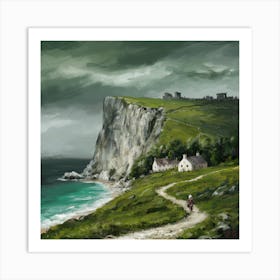 Cliff Path Art Print