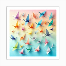 Origami Cranes 1 Art Print