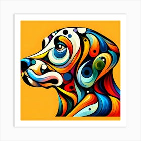 Colorful Dog 2 Art Print