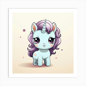 Cute Unicorn 684 Art Print