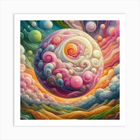 Psychedelic Painting 6 Art Print