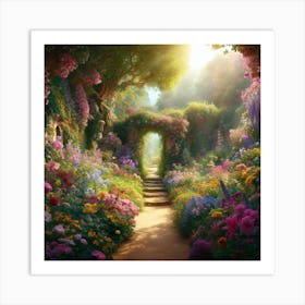 Garden Path 1 Art Print