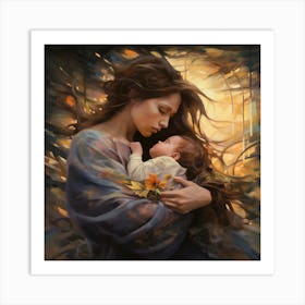 Mother And Child 1 Art Print