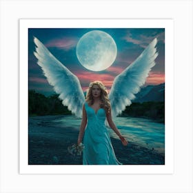 Angel Of The Moon Art Print