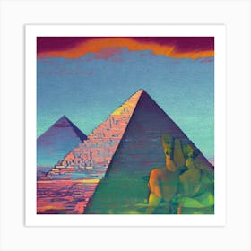 Pyramids Of Giza 2 Art Print