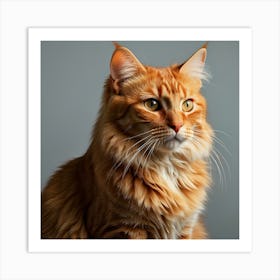 Portrait Of A Cat  Art Print