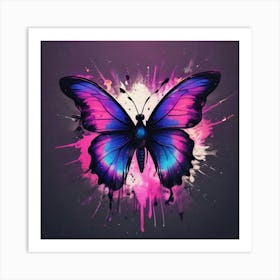 Butterfly Painting 301 Art Print