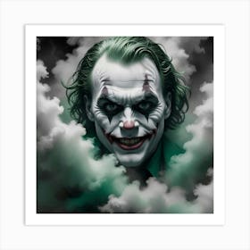 Joker In The Clouds Art Print