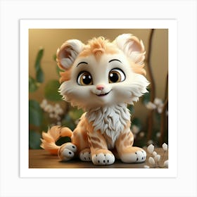 Cute Tiger 9 Art Print