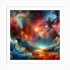 Cosmic Whirl 2 Art Print