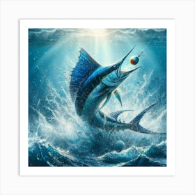 Marlin Fishing 3 Art Print